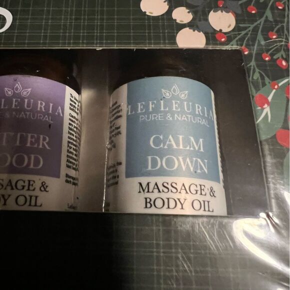 😊3/$30 Essential Oil Massage Oil Wellness set of 6 NEW IN BOX - Picture 10 of 16
